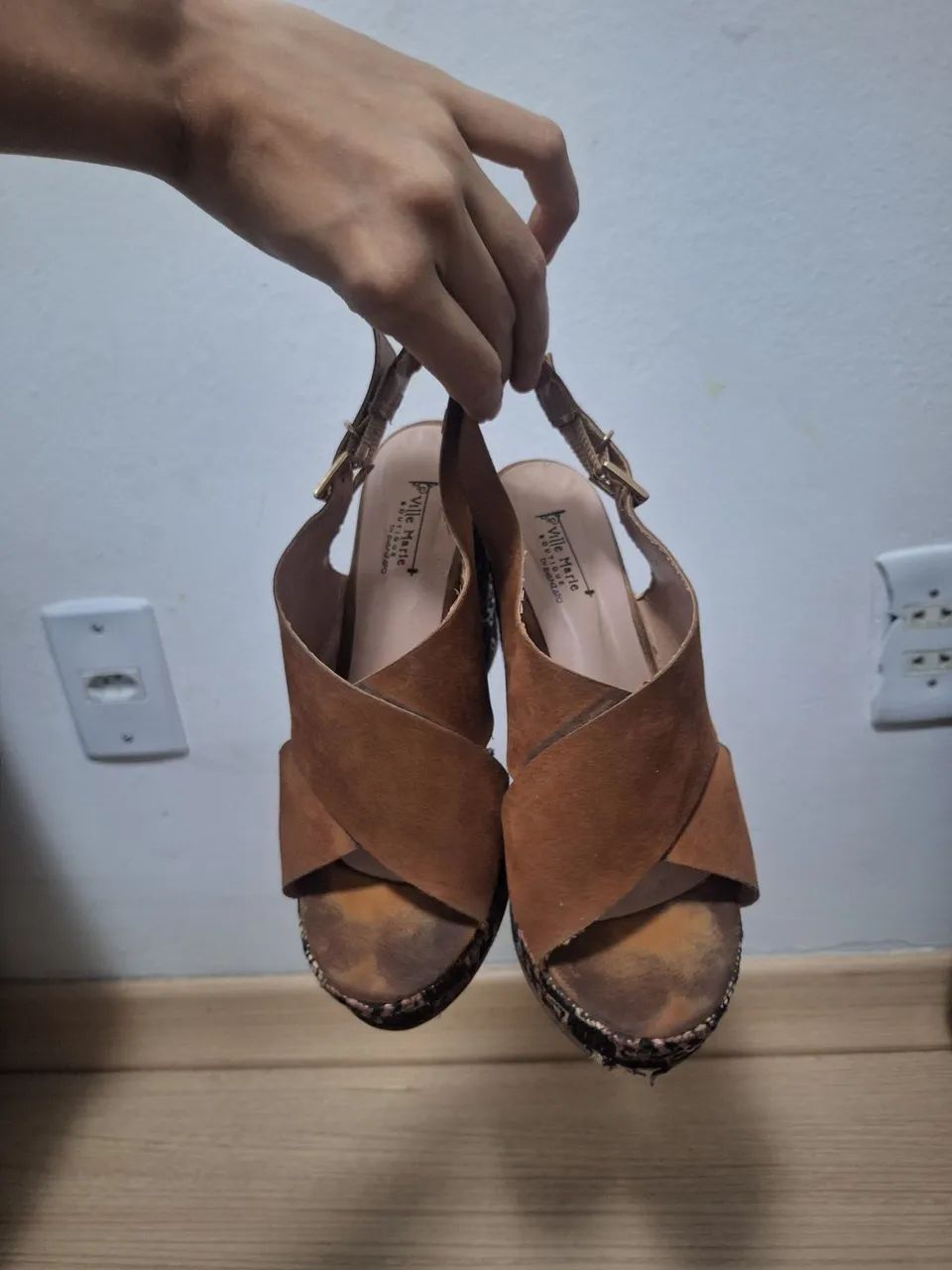 Sandália salto plataforma  - Foto 3