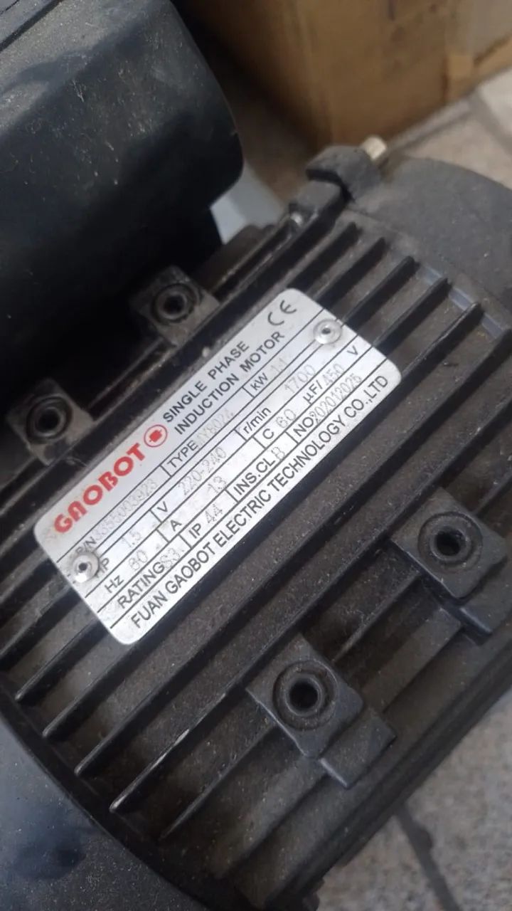 MOTOR 7,5 CV ALTA ROTAÇÃO REBOBINADO + 2 MOTORES NOVOS 1,5 CV BAIXA ROTAÇÃO MONOFASICO - Foto 3