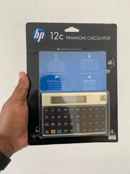 Calculadora Financeira Hp 12c Engenharia Contas 130 Funções Cor Dourado - Foto 3