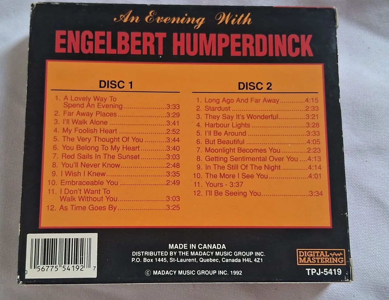 An Evening With Engelbert Humperdinck - 2 CDs - Foto 2