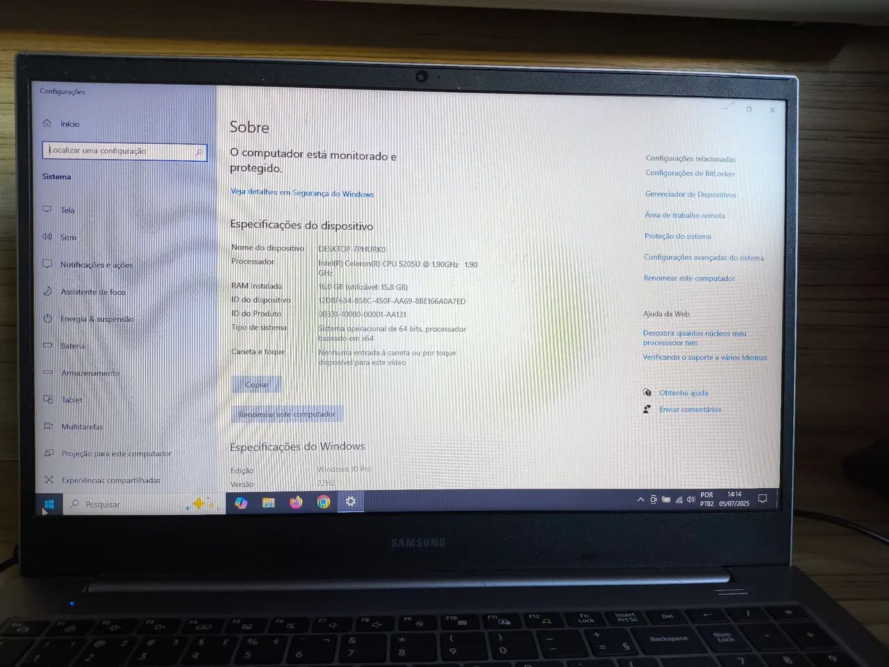 Notebook Samsung Book E20 à Venda - Perfeito para Trabalho e Estudos! - Foto 4