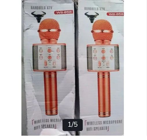 Microfone Karaokê sem Fio WS-858