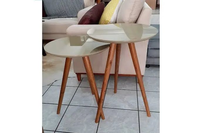Mesa pés palito com vidro  - Foto 2