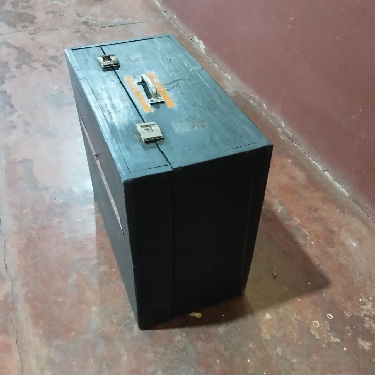 Caixa Maleta em Madeira Preta Antiga - Foto 3