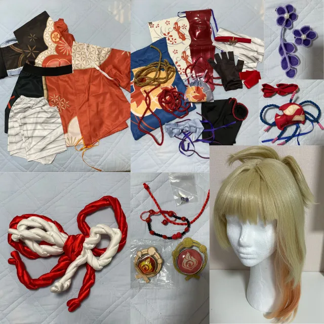 Cosplay completo Yoimiya - Genshin Impact