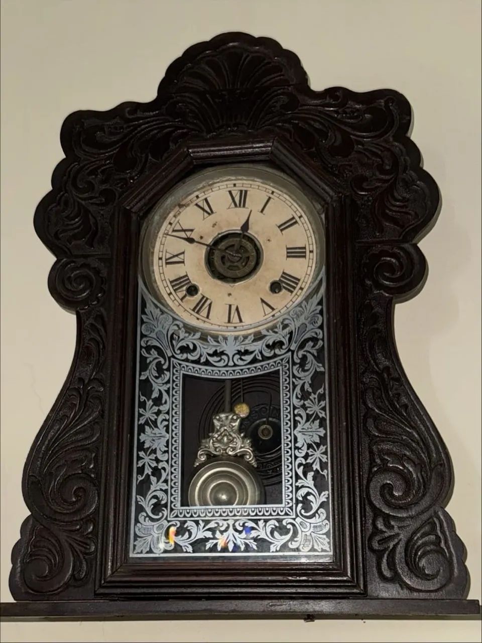 Relógio de Parede Antigo Ansônia