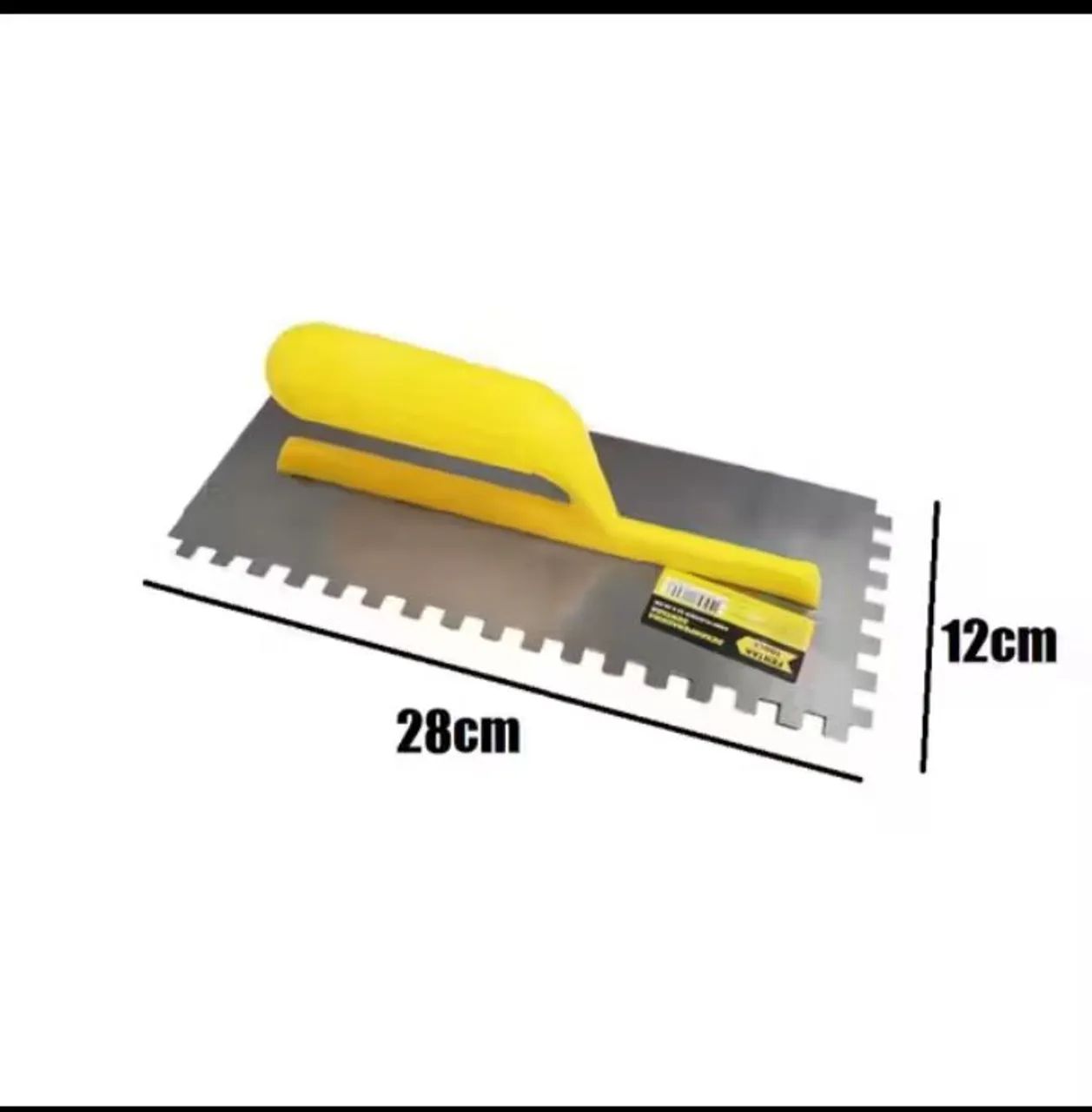 Kit para pedreiro 1 desempenadeira dentada, 1 colher e 1 espátula  - Foto 2