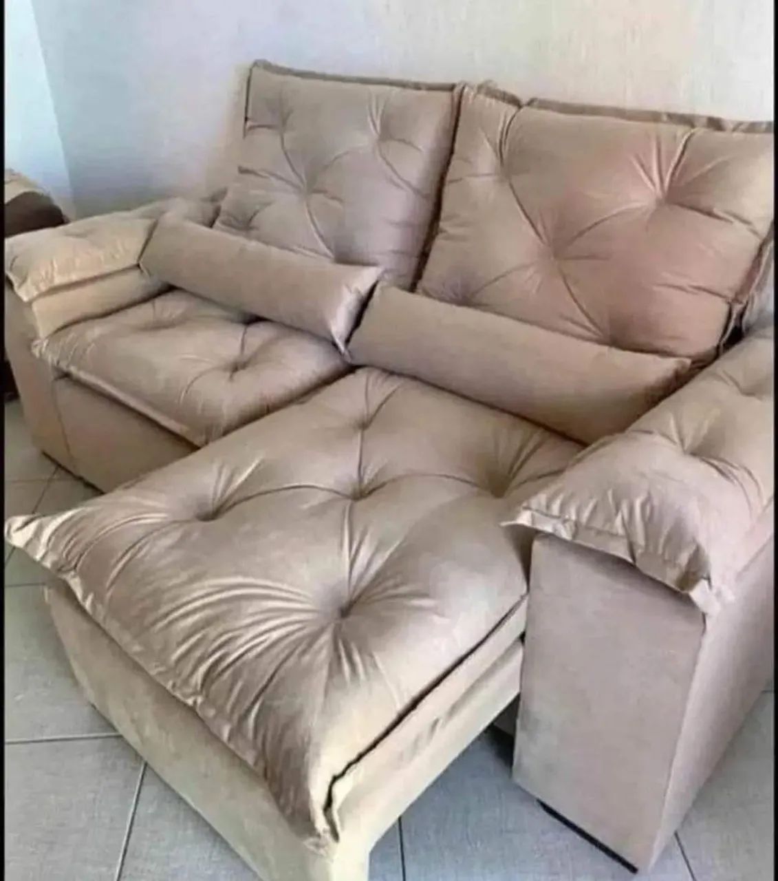 Sofá Retrátil e Reclinável Tunísia 2 metros 