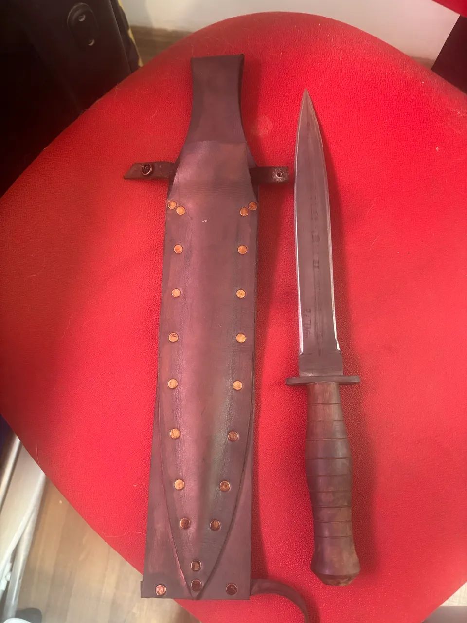 Faça estilo militar de trincheira  com 2 gumes 