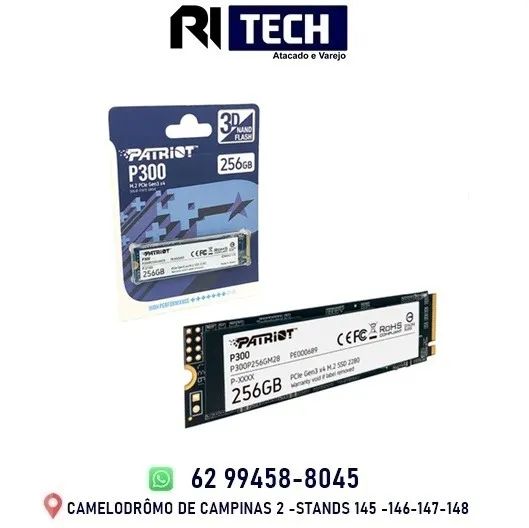 Hd SSD Nvme 256gb Patriot P300 Pcie Gen3 M.2 Pc Notebook