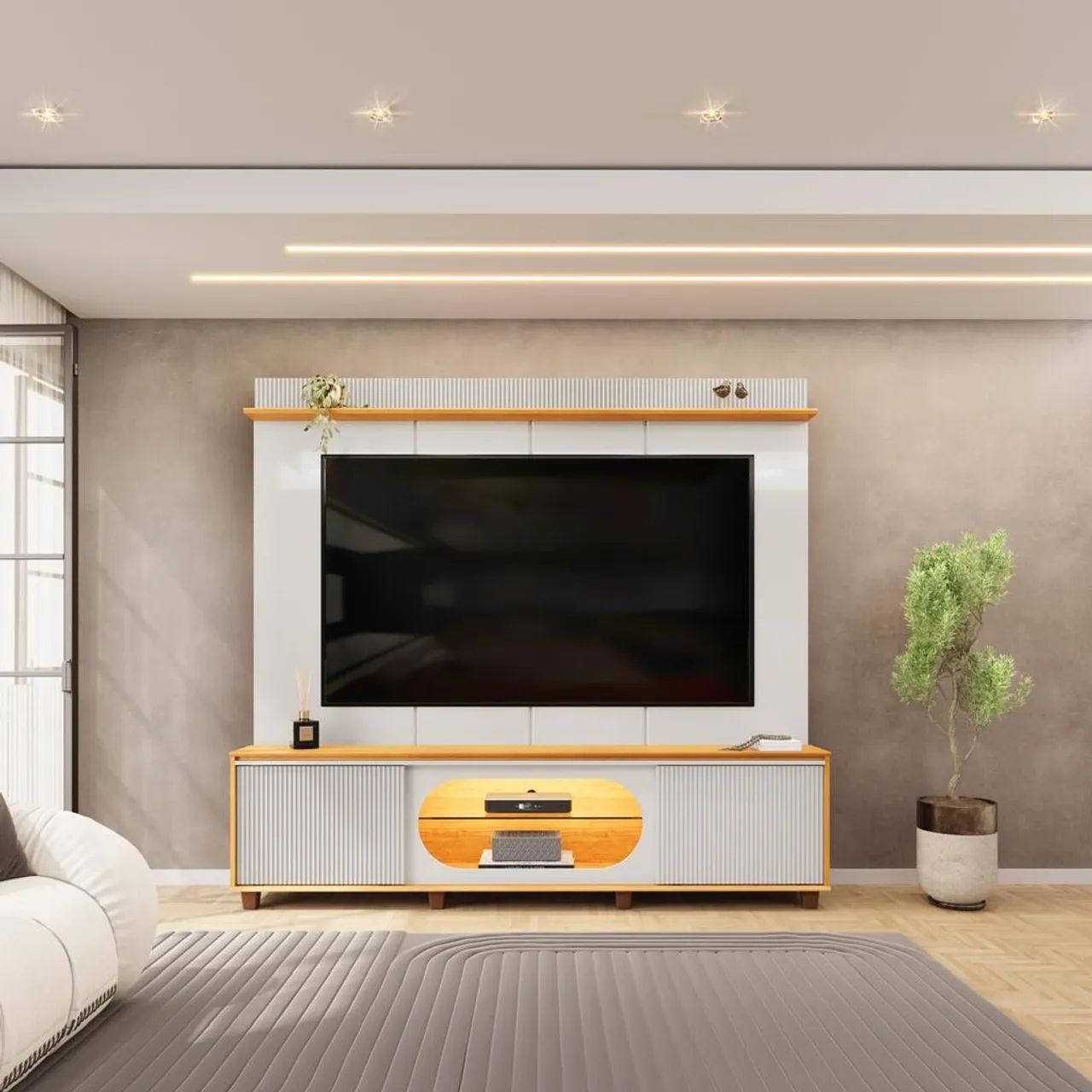 Home Maia DJ Móveis com LED, ideal para TV até 75? - Foto 2