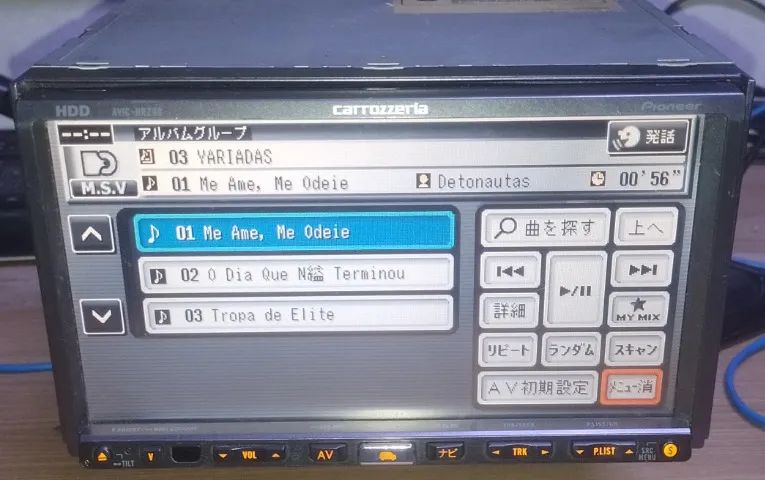Carrozzeria Pioneer JDM RHD Importado Navegação GPS HDD AM FM DVD