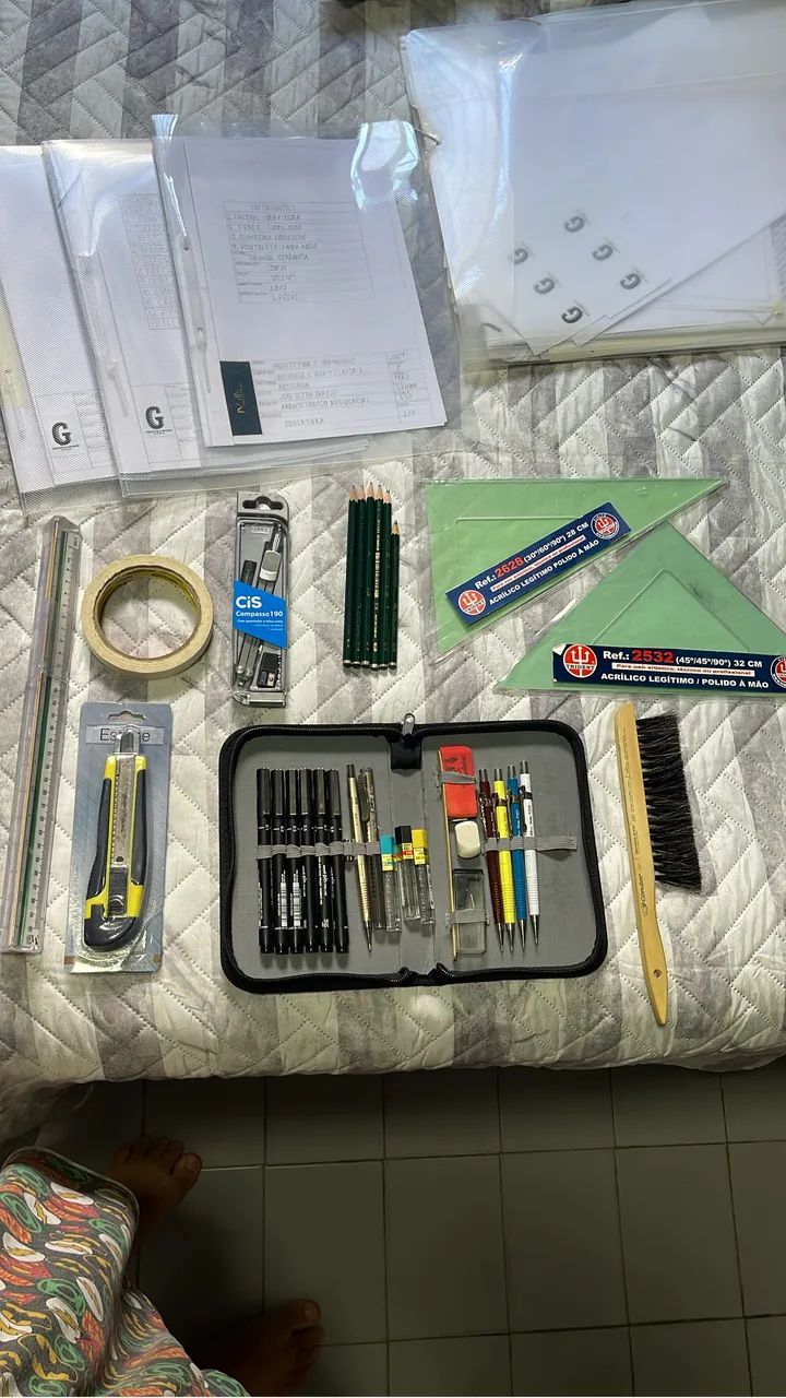 Kit de desenho/arquitetura 