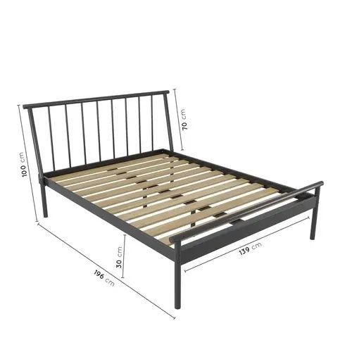 Cama Tubular Aço Preta - Foto 2