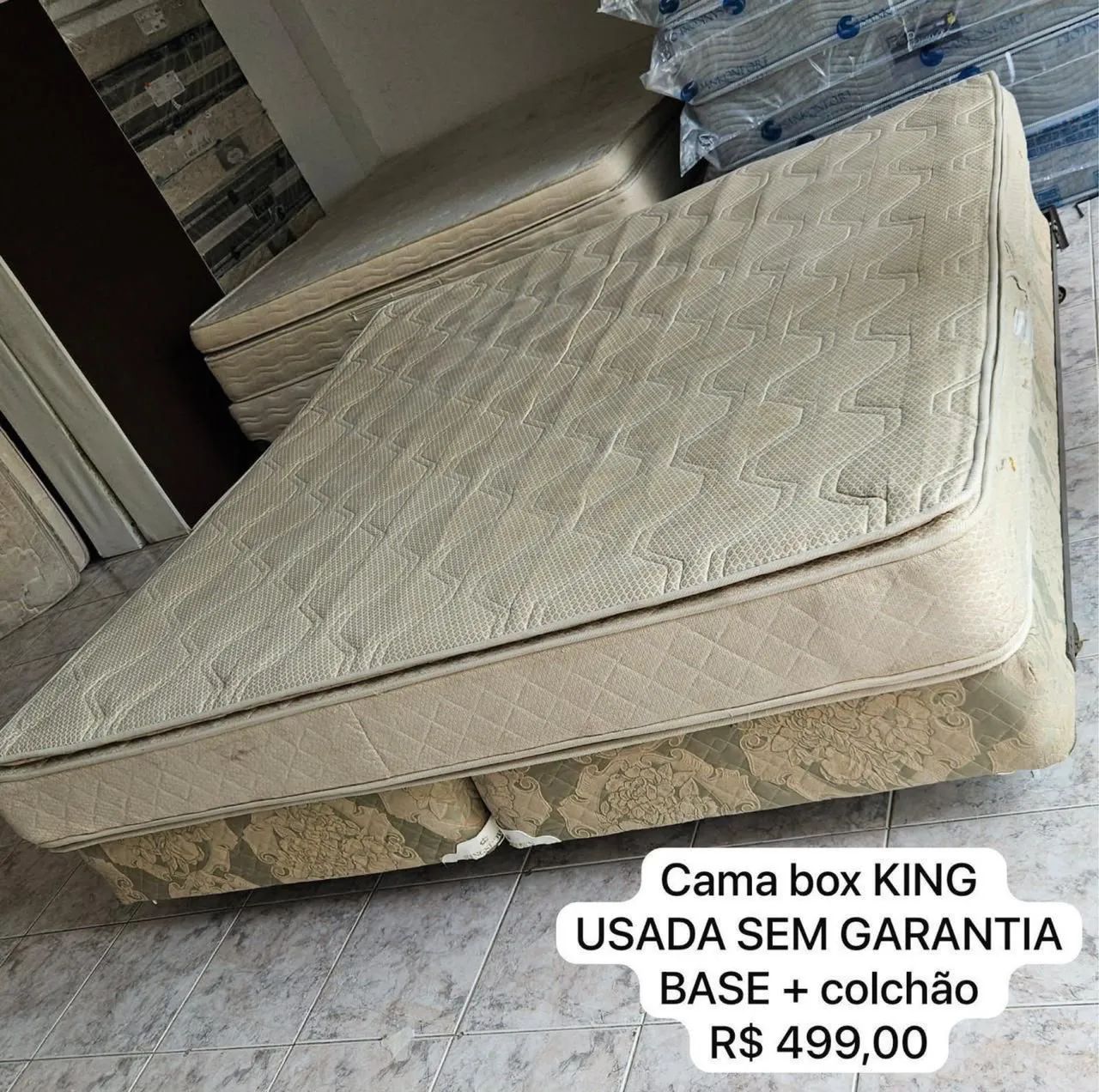 Cama de Casal USADA KING - posso entregar 