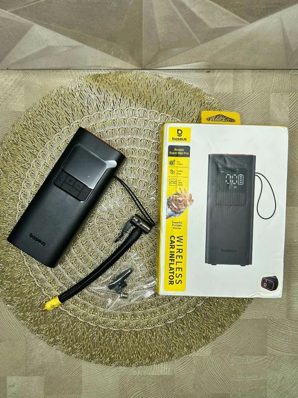 Bomba de Ar sem Fio Baseus - Portátil, Potente e Multifuncional  - Foto 4