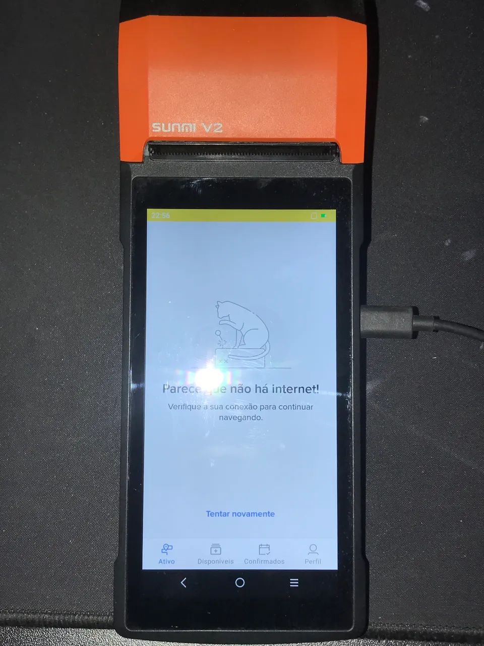 Impressora Térmica Sunmi V2 T5930 Wifi Android 11 Móvel 58mm
