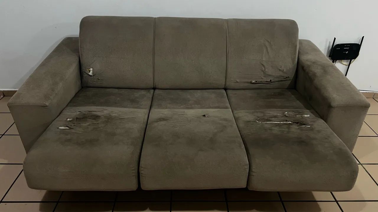 Sofá retrátil 3 lugares