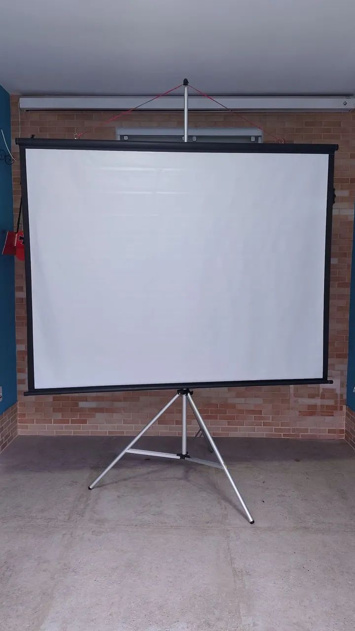 Tela de 100 polegadas mais tripé de alumínio  - Foto 2