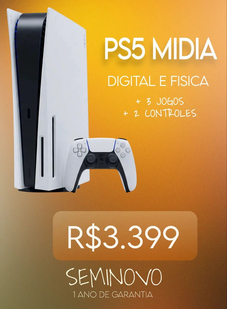 PS5 MIDIA DIGITAL E FISICA  - Foto 2