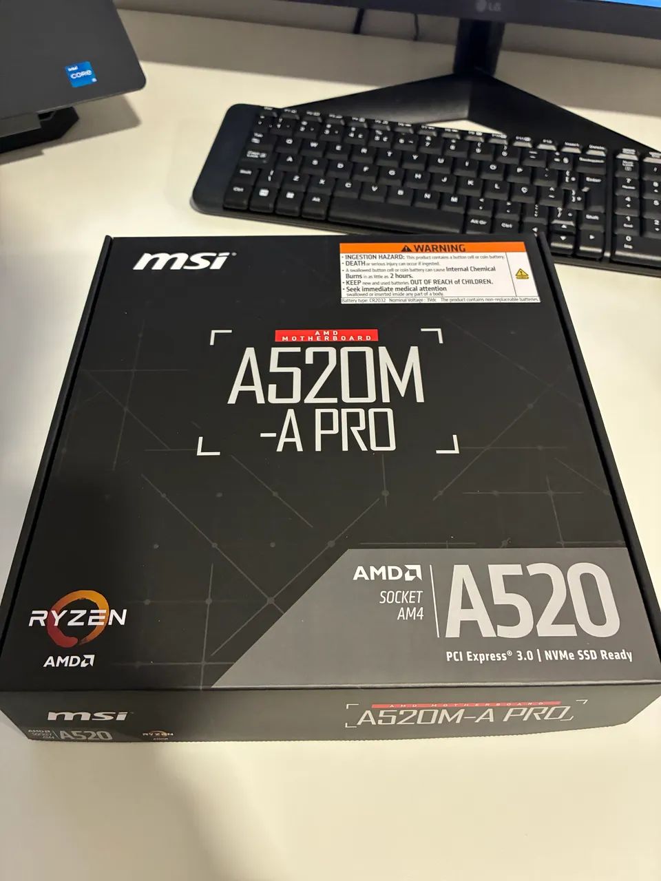 Placa Mãe MSI A520M-A PRO Nova, Lacrada e com Nota Fiscal - Foto 2