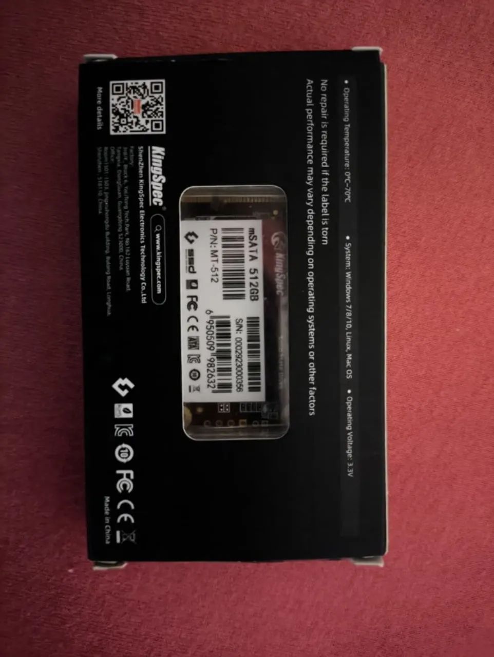 SSD mSATA Kingspec 512GB - Foto 4
