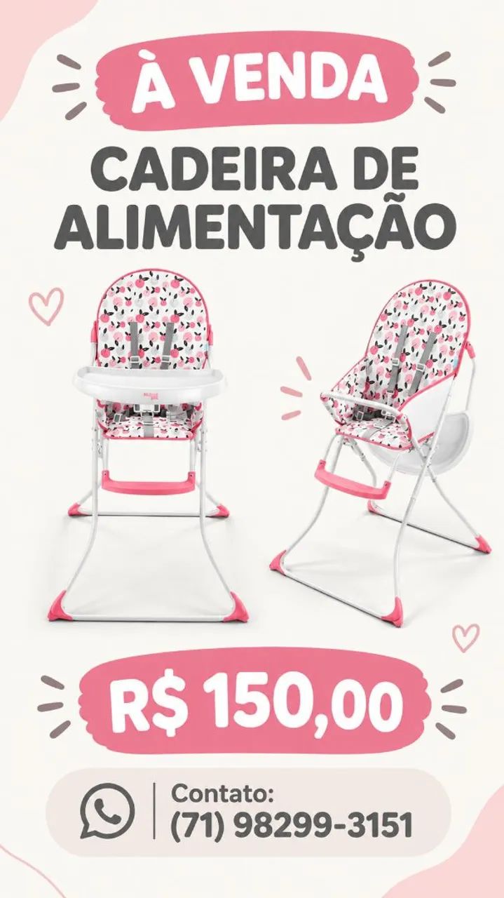 Cadeira de alimentação de bebê 
