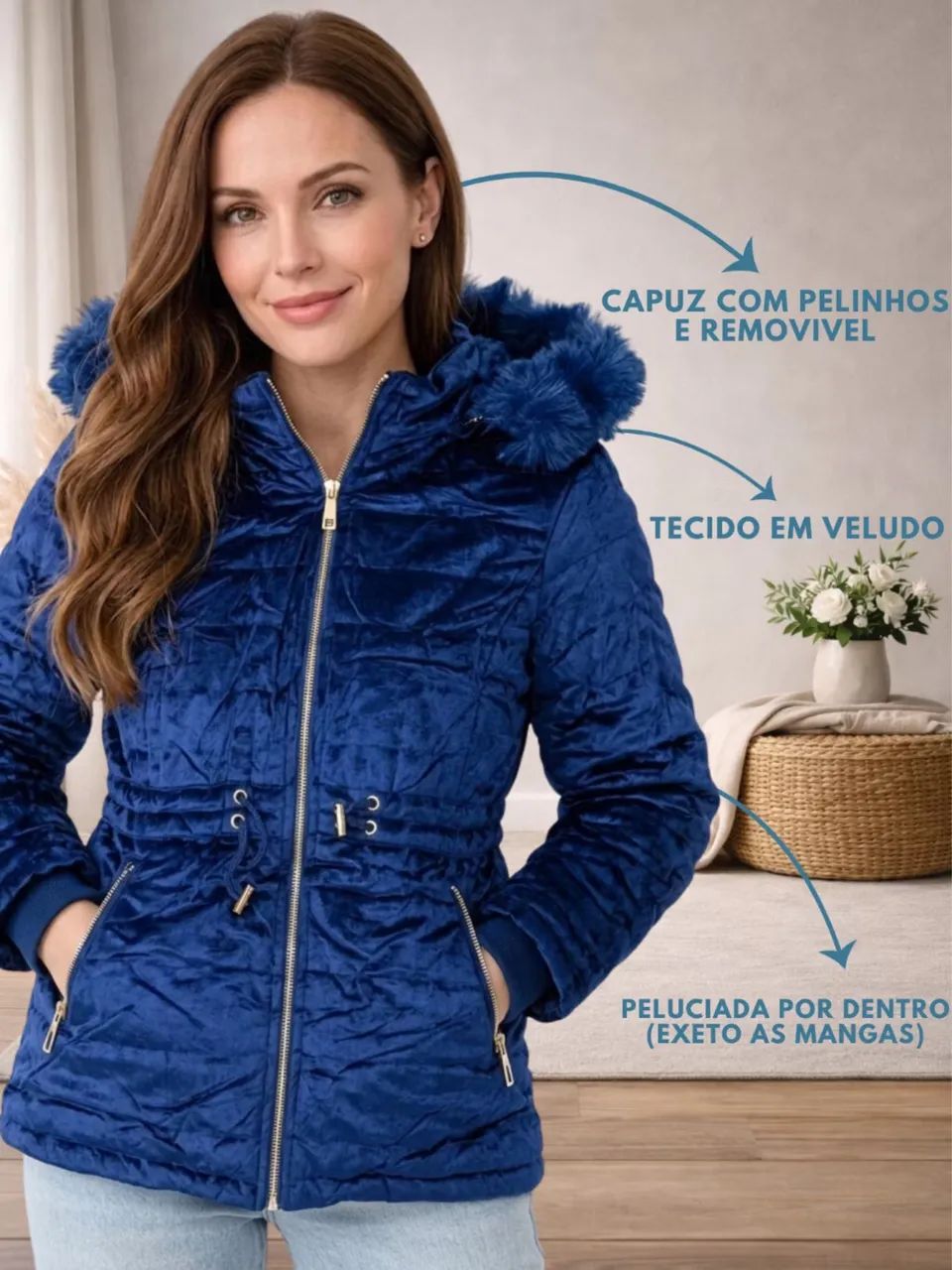 Parkas de veludo forradas - Foto 4