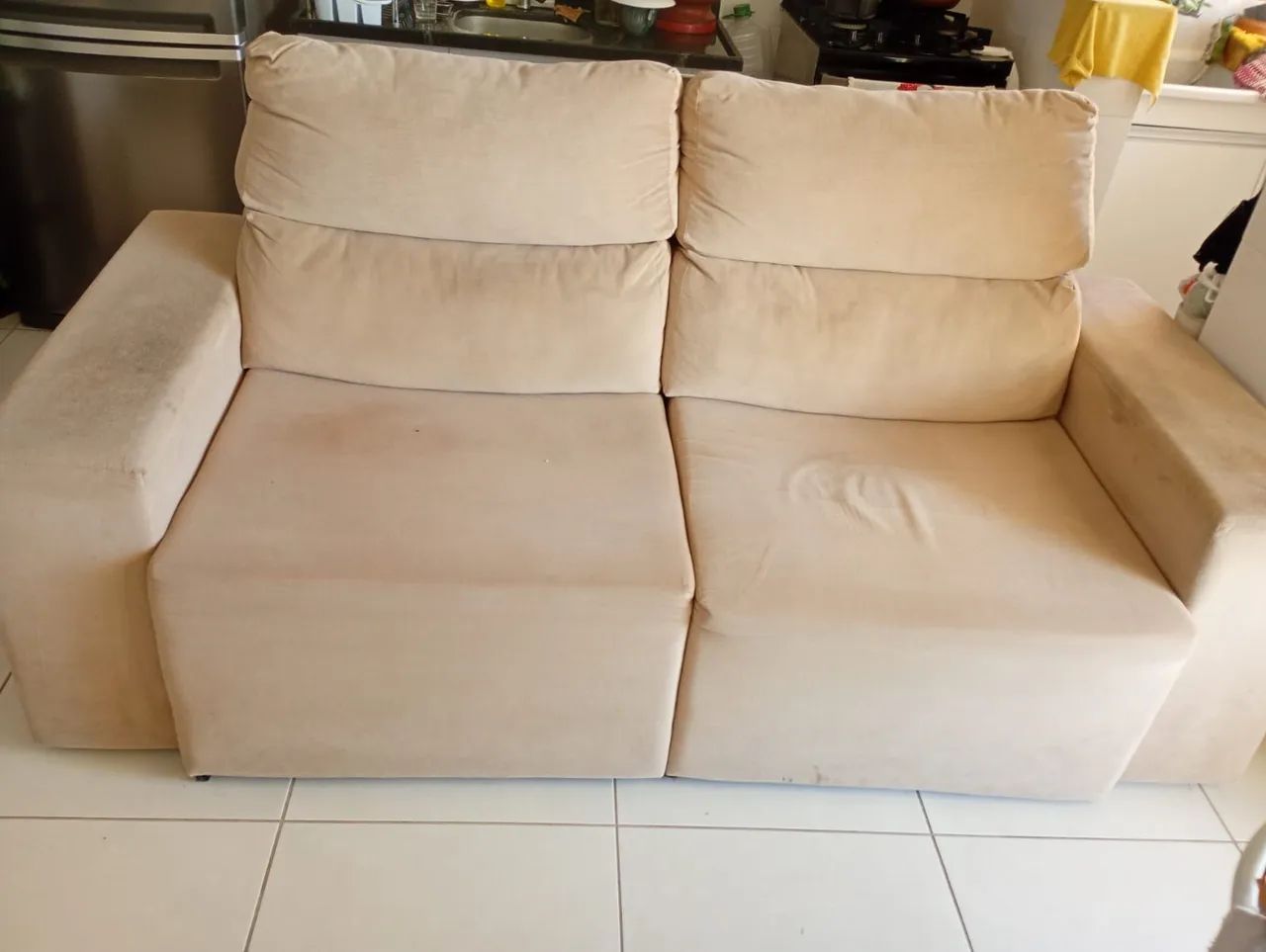 2 Sofás Retráteis de 2 e 3 lugares usados - Foto 3