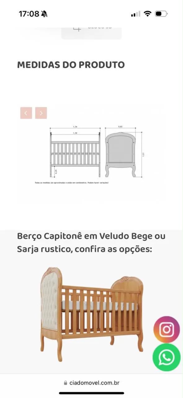 Berço capitonê madeira  - Foto 2