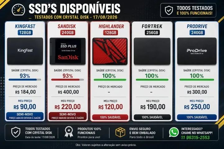 SDDs semi-novos