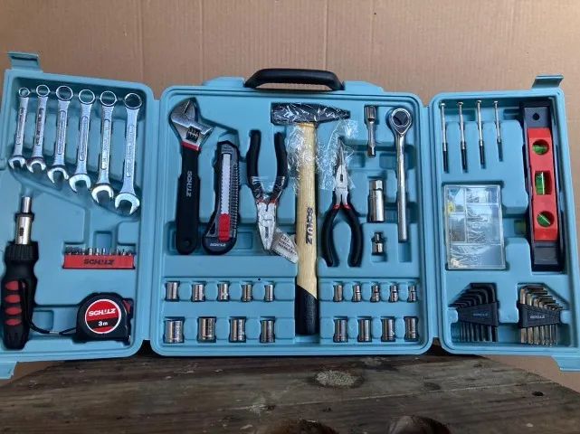  Kit De Ferramentas Com Maleta Dobrável 160 Peças - Schulz - Foto 5