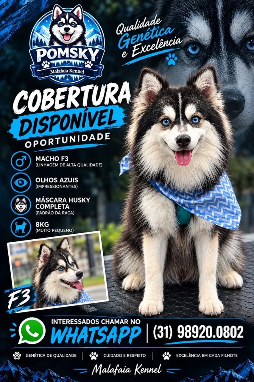 Macho Pomsky p/ Cruzar  - Foto 2