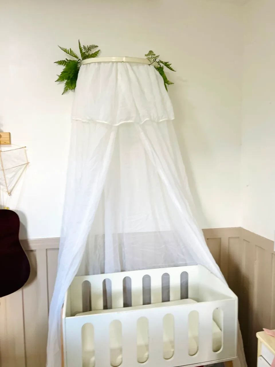 Mini berço 3 em 1 + colchão + dorcel + véu  - Foto 3
