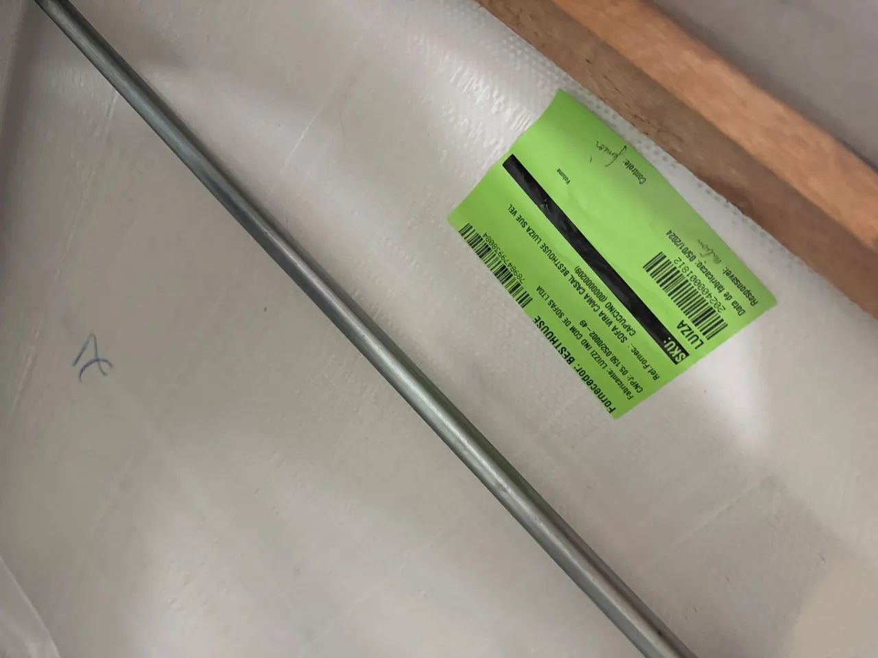 Sofá cama lunna Premium cor capuccino espuma D28 - Foto 5