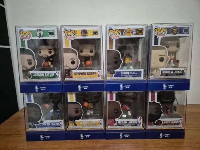Coleção com 8 Funko Pops NBA Hellmans 2026