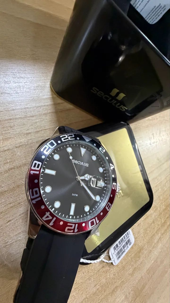 Relógio Seculus masculino pepsi pulseira de silicone  - Foto 3