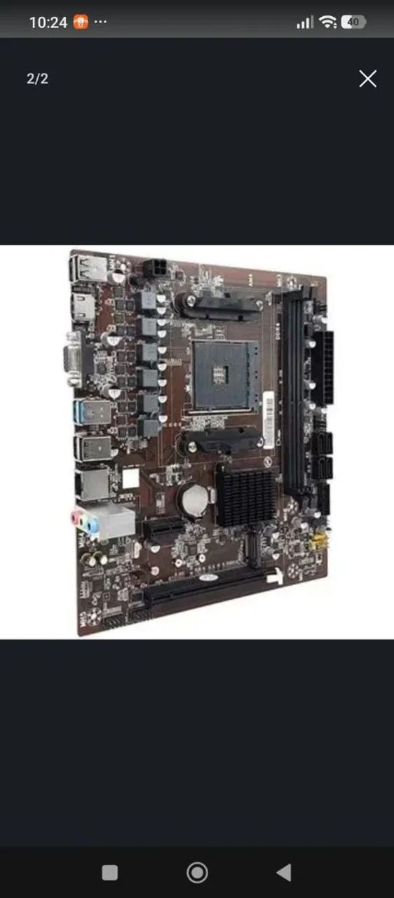 placa mae a320 para ryzen am4 duex - Foto 2
