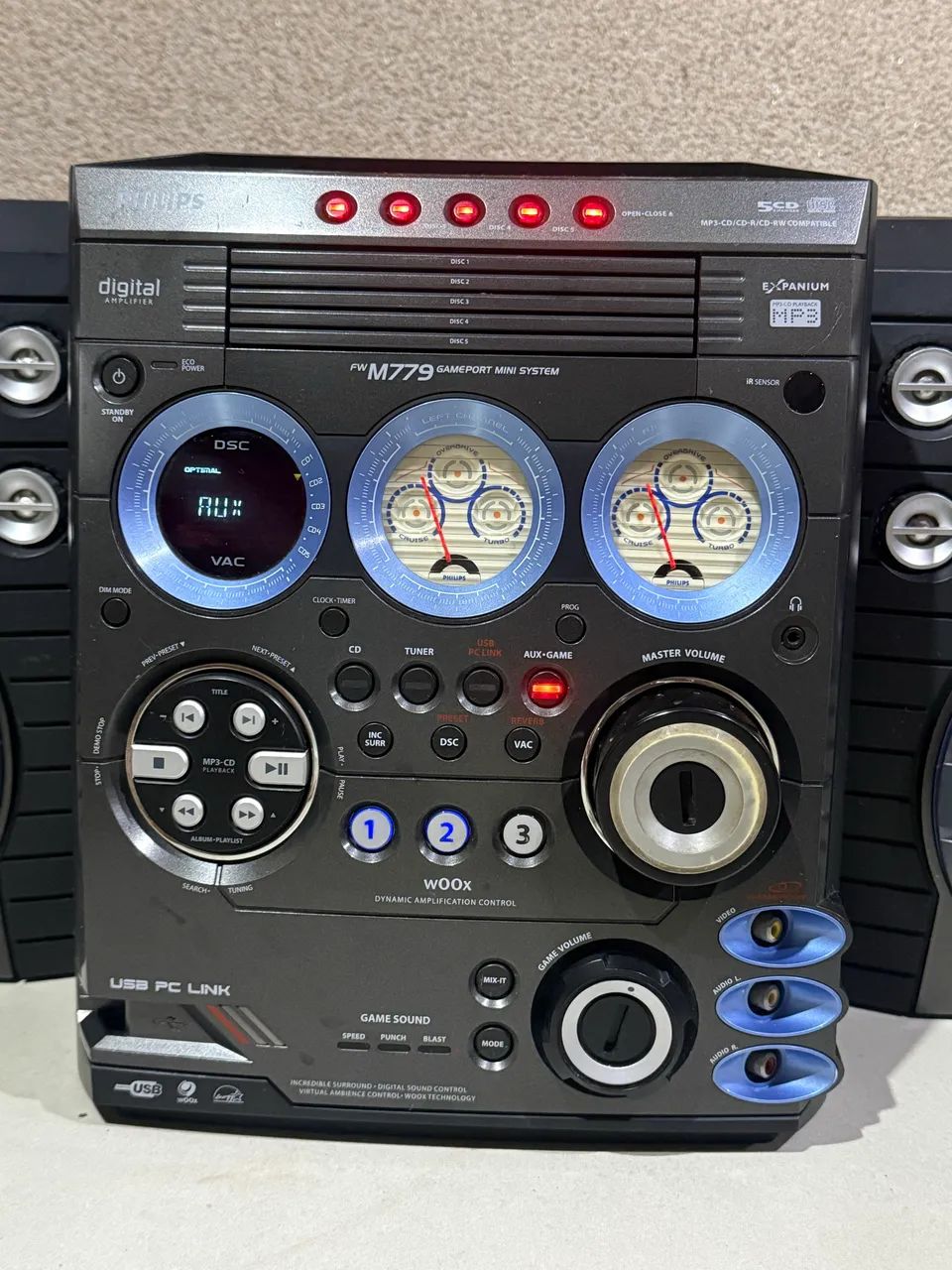 Som antigo Philips 7500w (500 rms) - Foto 3