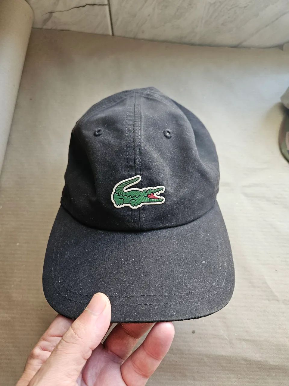Boné Lacoste Preto Casual Esporte