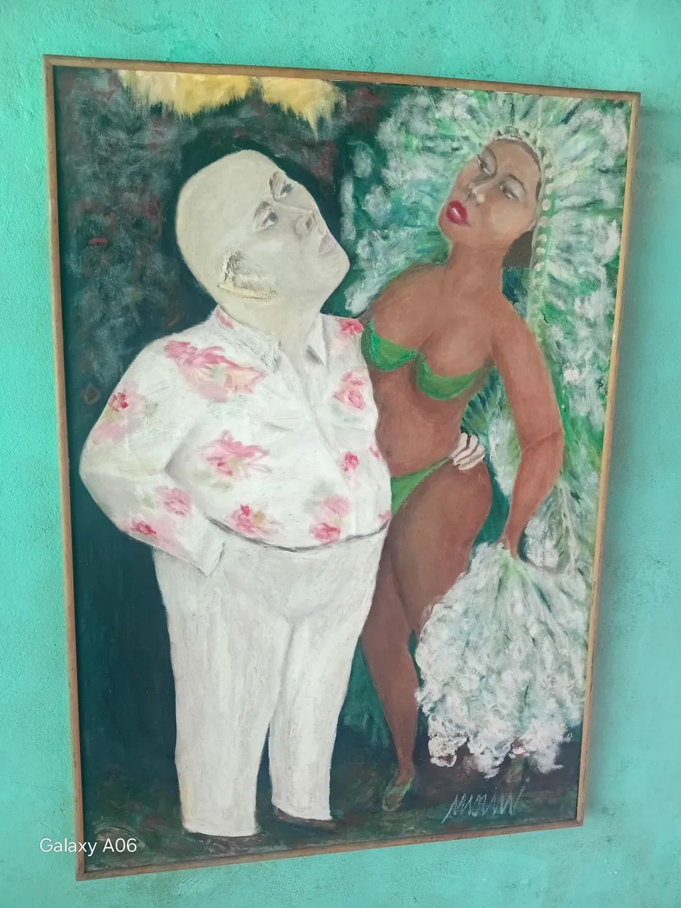 Quadro antigo pintura 