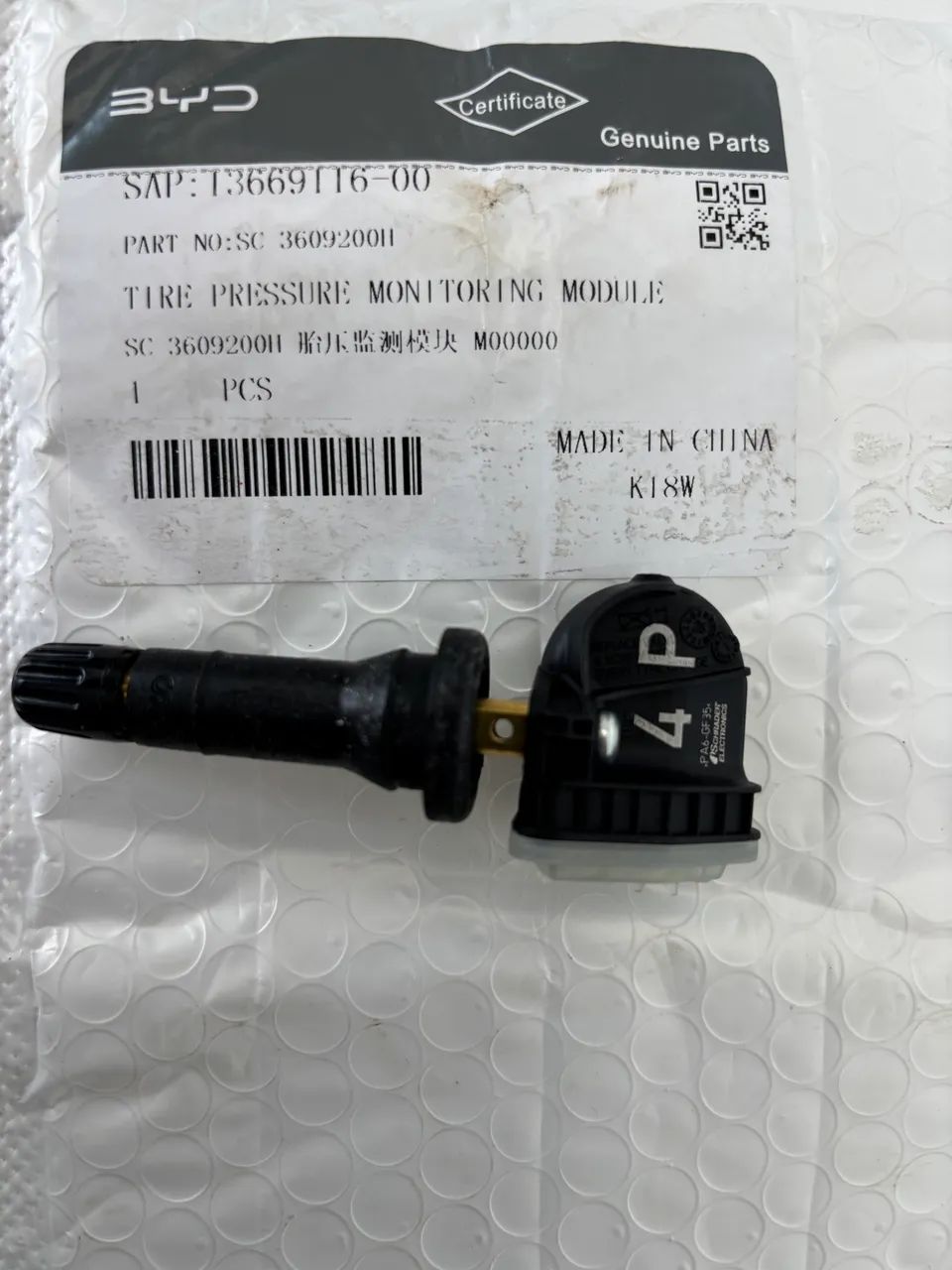 Sensor de pressão do BYD DOLPHIN PLUS 