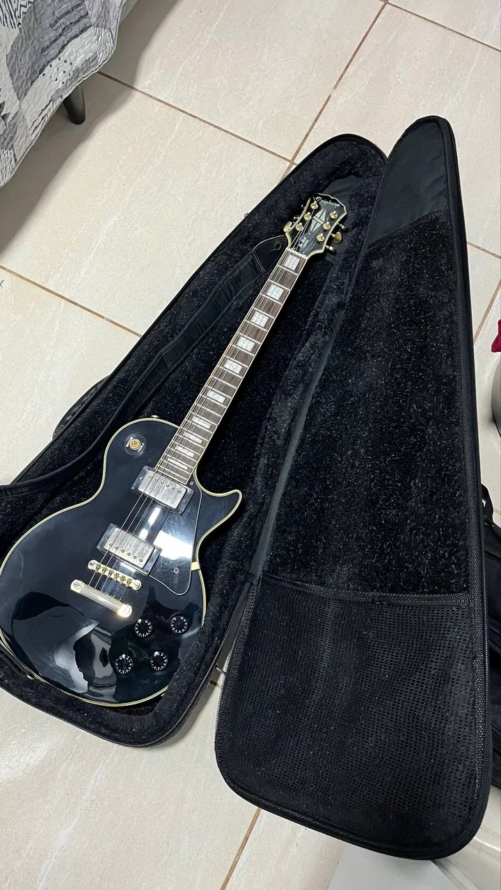 Guitarra Epiphone Custom Black - Foto 3