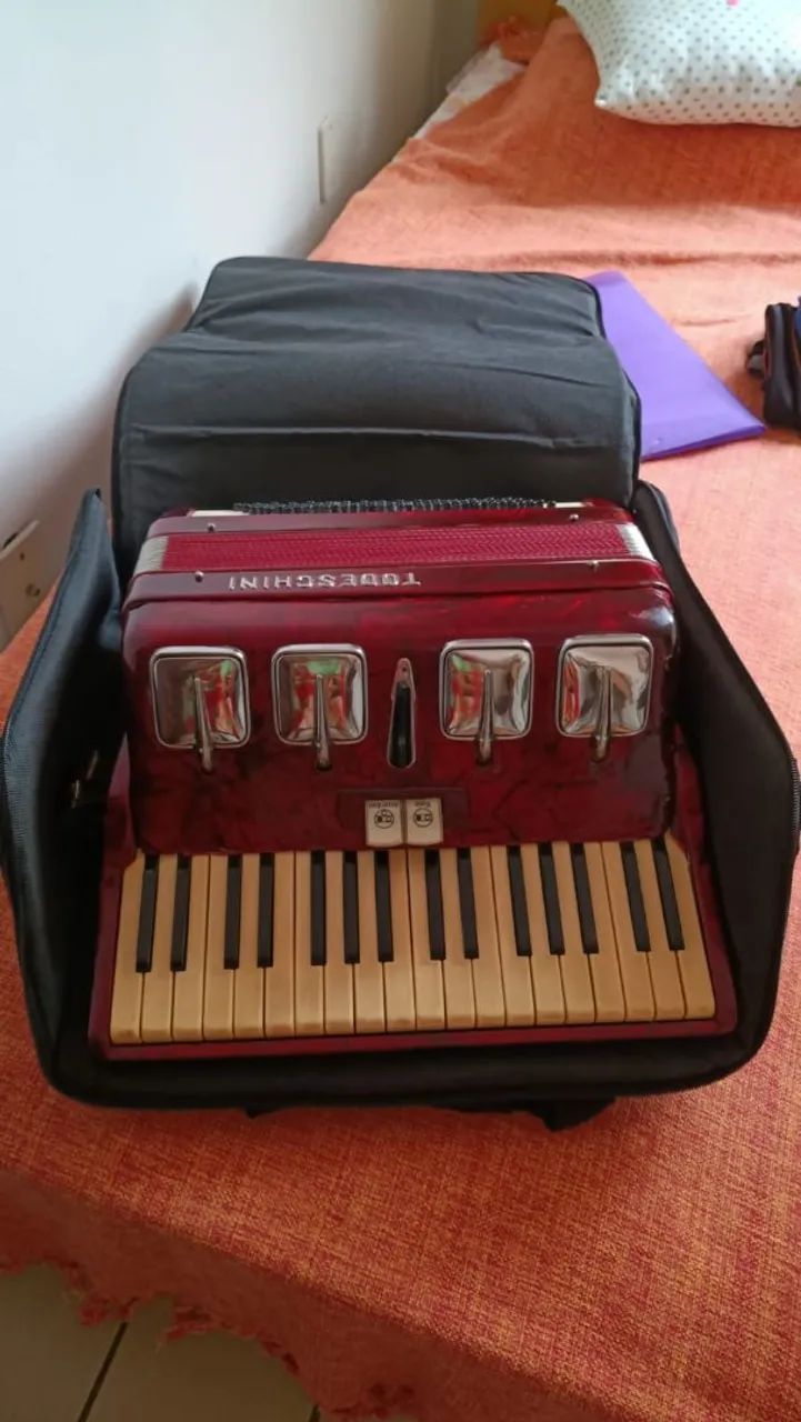 Vende Sanfona Todeschini 80 Baixos de 1967<br>Acompanha bag