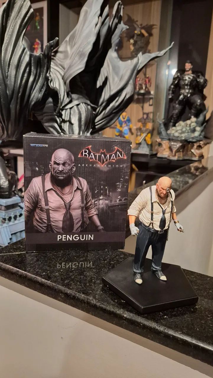 Pinguim! Batman Arkham Knight! Iron Studios! - Foto 5