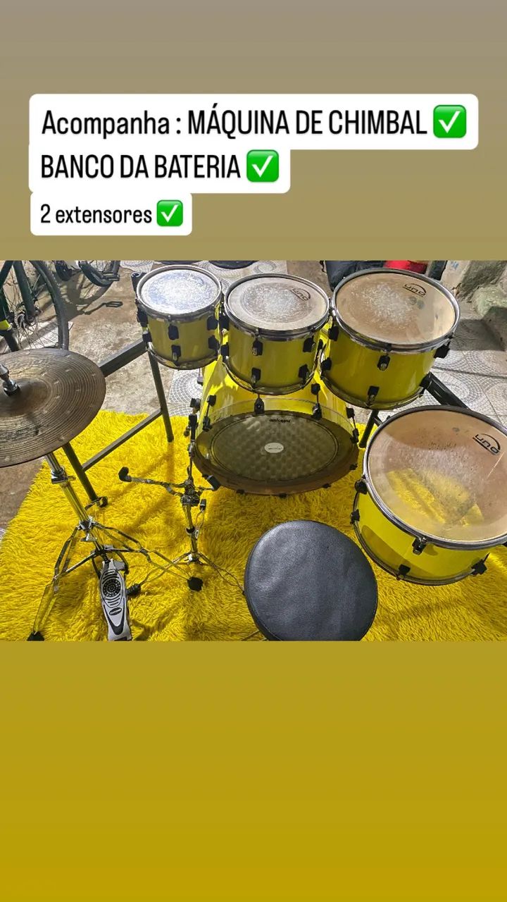 BATERIA RMV CROSSROAD COM RACK - Foto 2