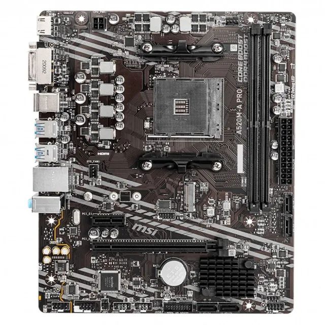 Placa mãe A520M-A PRO MSI AMD AM4 (Novas + Garantia) - Foto 2
