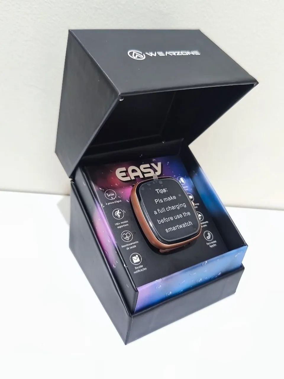 Smartwatch EASY WEARZONE Rosa a prova d'água  - Foto 3