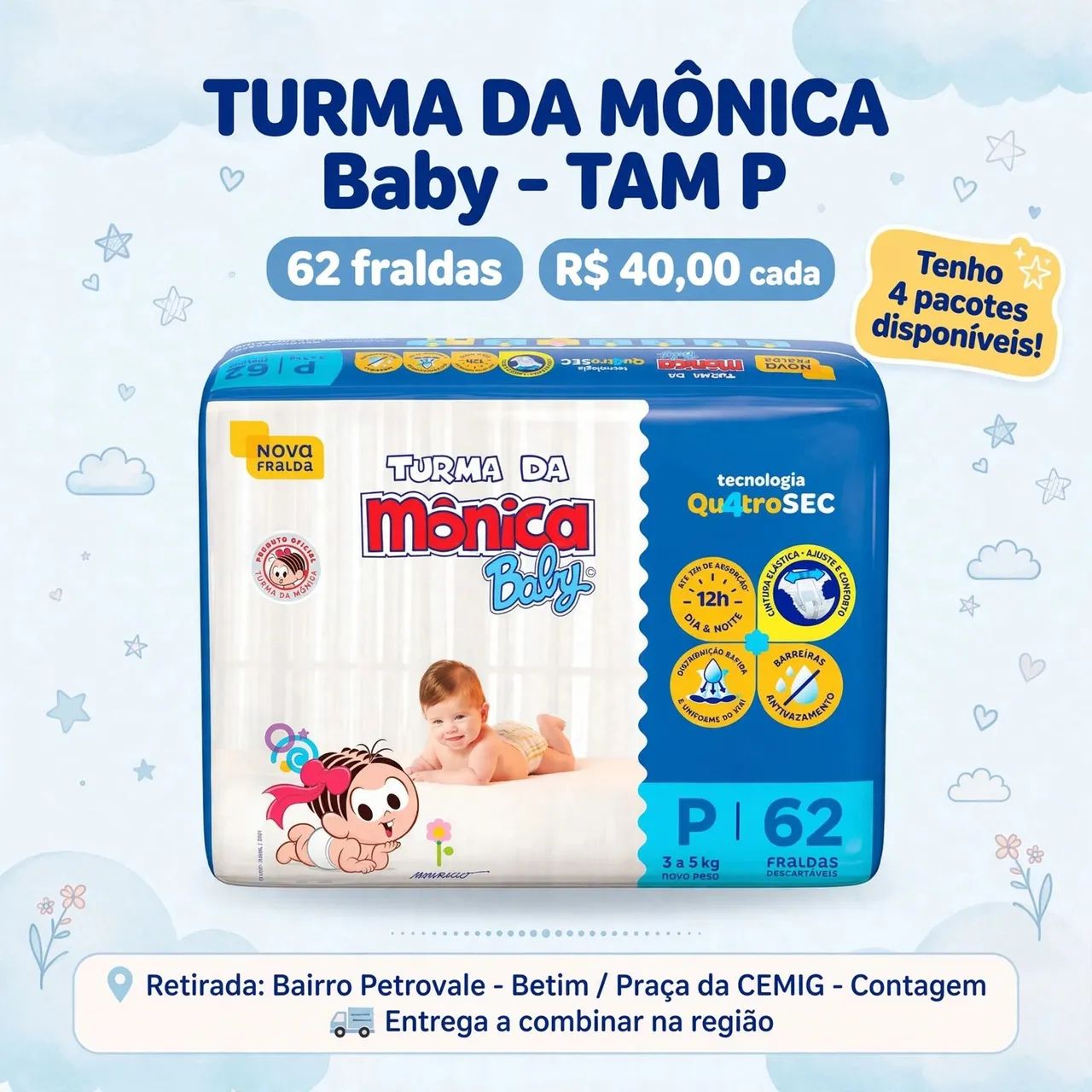 FRALDAS P - NOVAS E LACRADAS - Foto 2