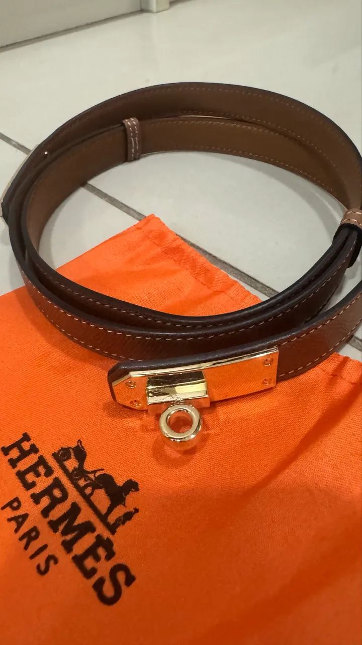 Cinto Hermes marrom  - Foto 2
